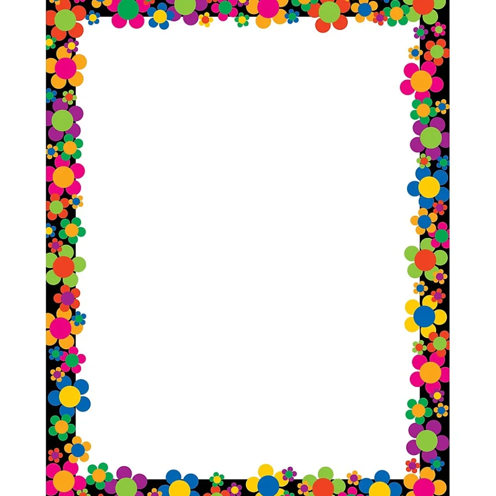 Classroom Paper*Barker Creek Customer Favorites 8 1/2" x 11" Computer Paper Set (four designs), 200 Sheets/Set (3555)