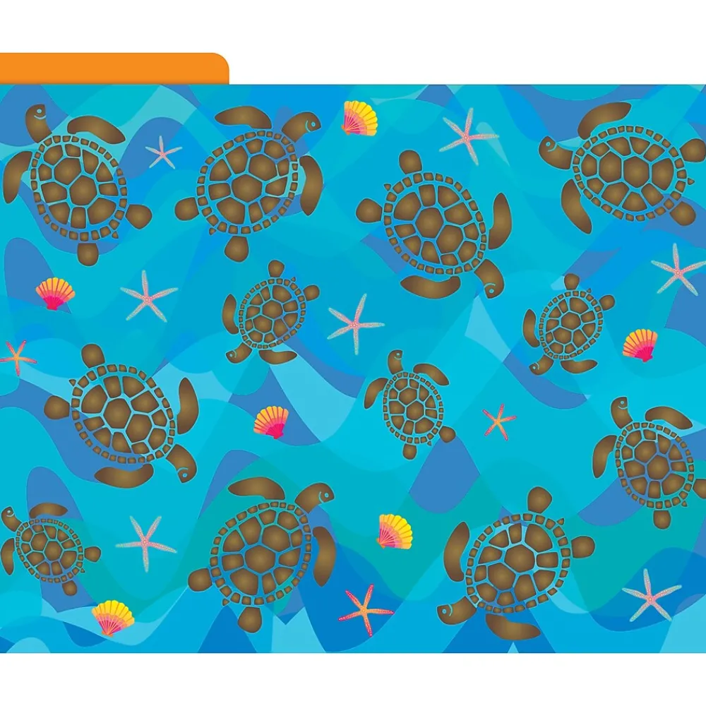File Folders|Barker Creek File Folder Set, 1/3-Cut Tab, Letter Size, Kai Ola, 12/Pack (2006)