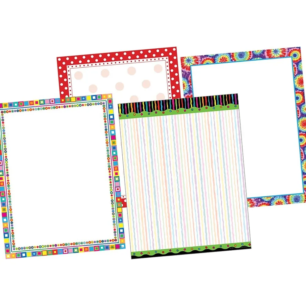 Classroom Paper*Barker Creek In the Groove Computer Paper, 8.5" x 11", 50 sheets EA of four designs, 200 sheets/Set