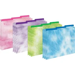 File Folders|Barker Creek Lime Ombré File Folder, 1/3-Cut Tab, Letter Size, Assorted, 107/Set (156)