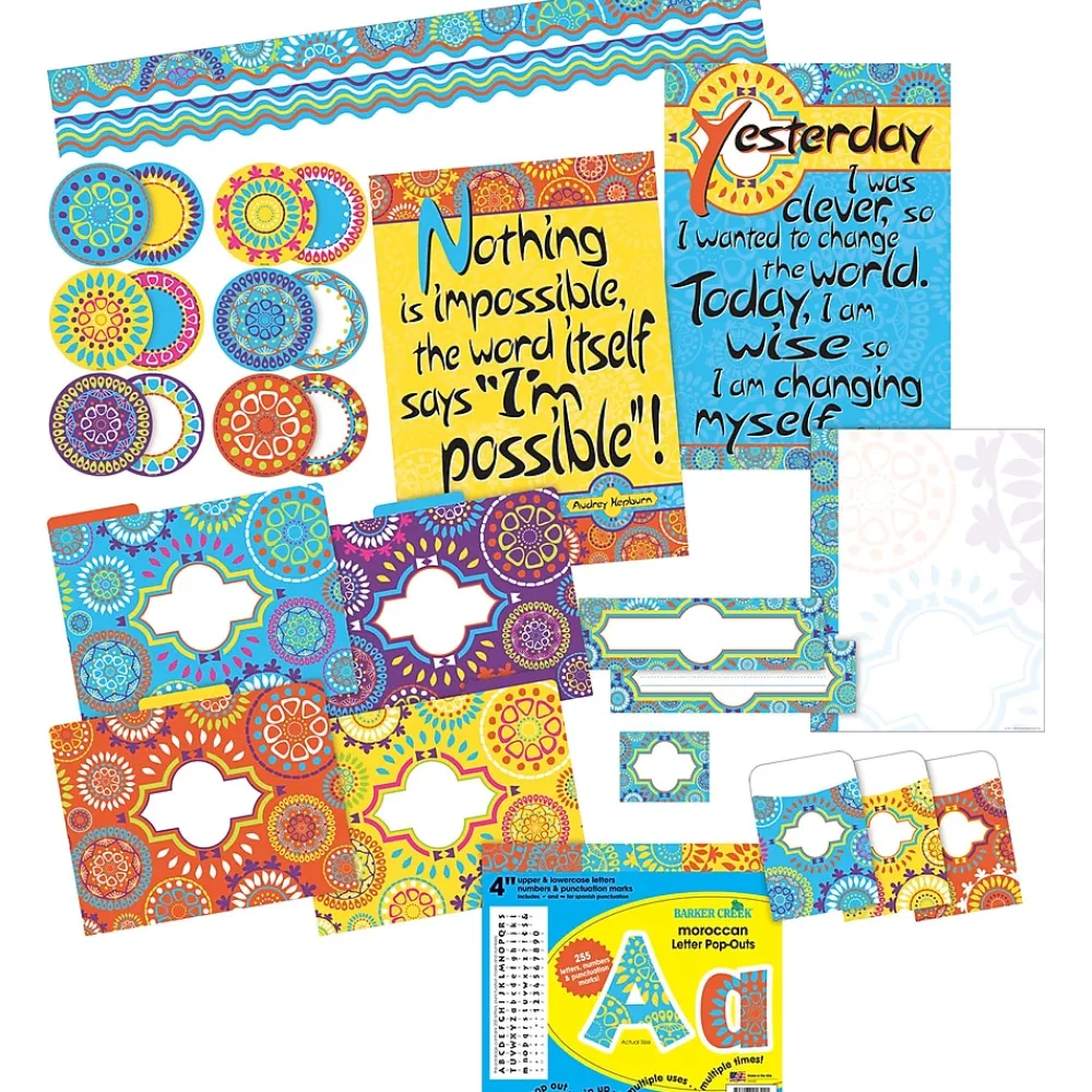 File Folders|Barker Creek Moroccan Designer Classroom Set, 479 Pieces/Set (BC3566)