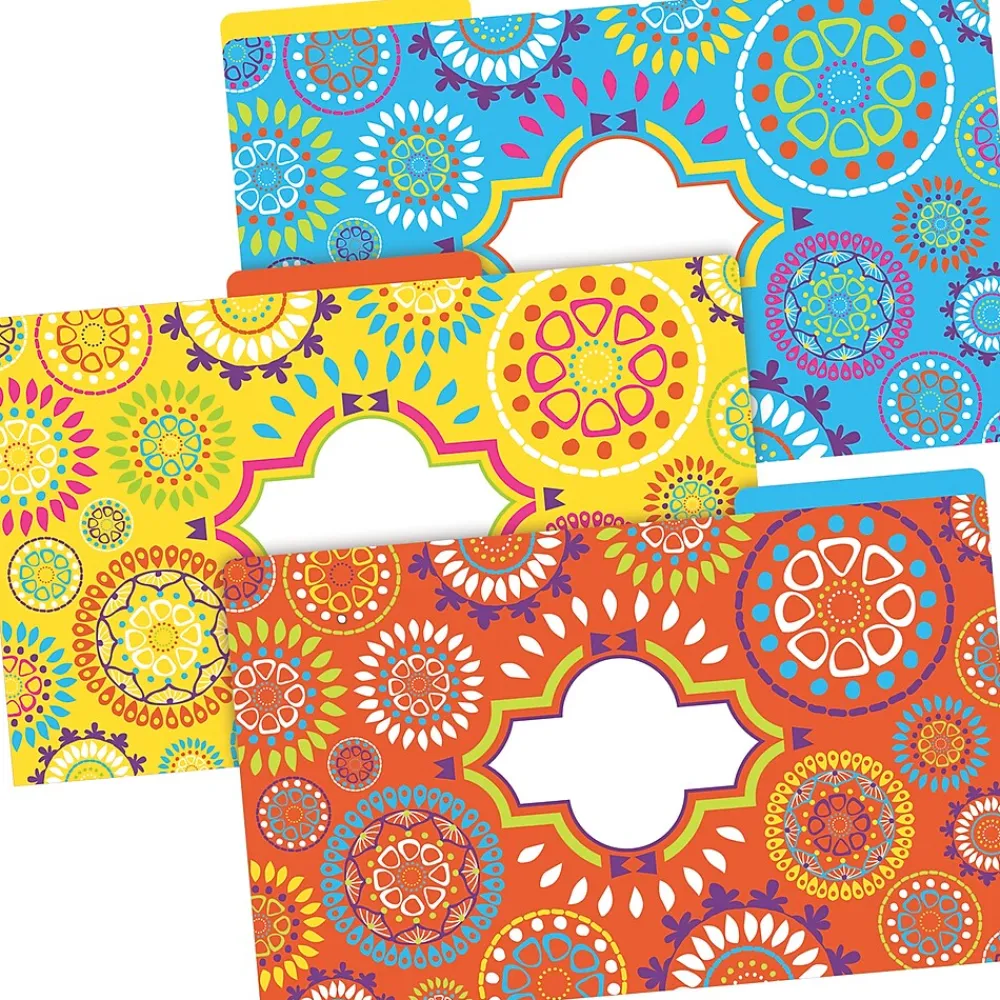 File Folders|Barker Creek Moroccan Legal-Size File Folders, Multi-Design Set, 18/Set (BC3906)