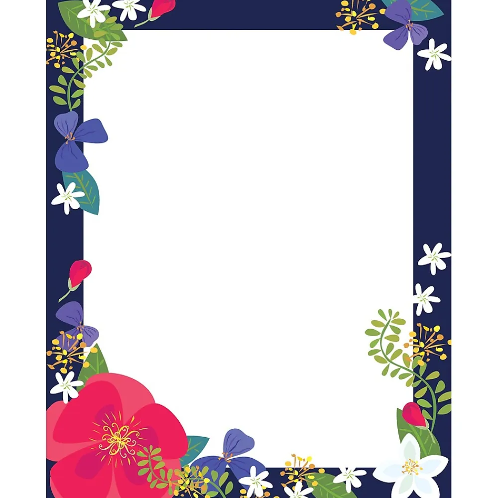 Classroom Paper*Barker Creek Petals Computer Paper, 8 ½” x 11", 50 Sheets/Pack (BC700)