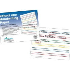 Classroom Paper*Barker Creek Raised Line Handwriting Paper, 100 Sheets/Set (5503-02)