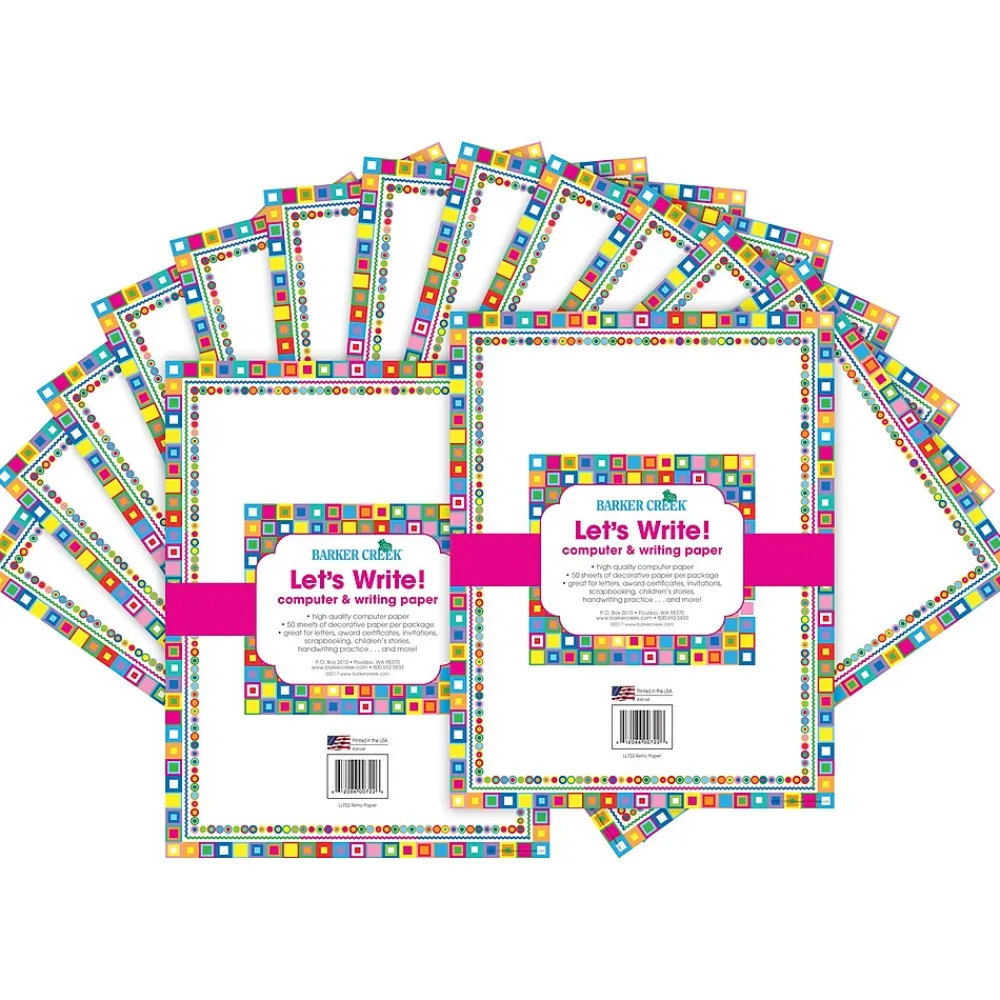 Classroom Paper*Barker Creek Retro Computer Paper, 100 Sheets/Set (BC3612)