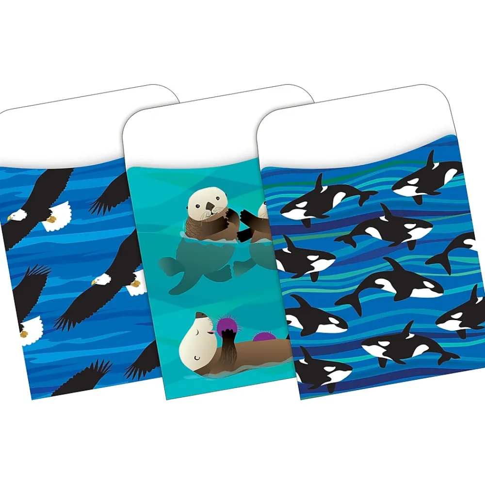 File Folders|Barker Creek Sea & Sky Salmon On-Trend Organizer Set, 92/Set (4100)