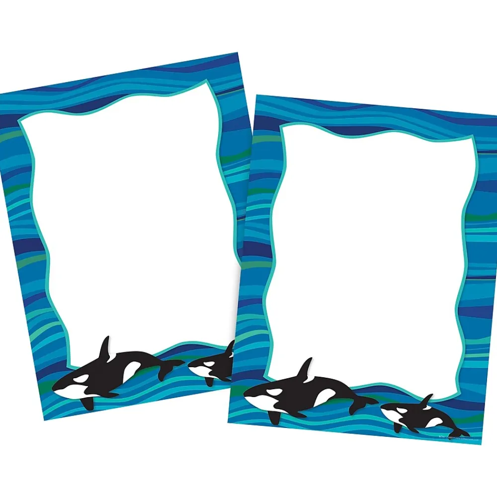 Classroom Paper*Barker Creek Sea & Sky Whales Computer Paper, 8 ½” x 11", 100 Sheets/Set (BC3883)