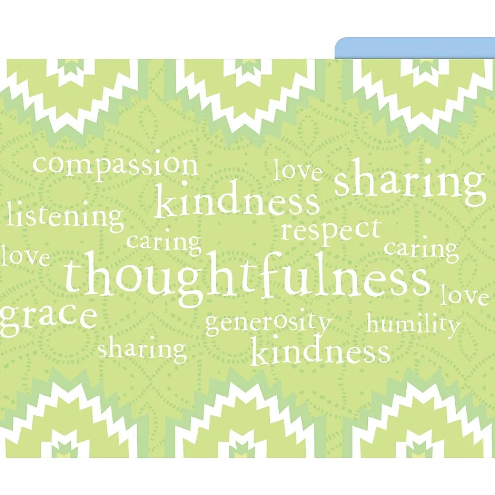 File Folders|Barker Creek Thoughtfulness File Folder, 1/3-Cut Tab, Letter Size, Assorted, 12/Pack (2016)