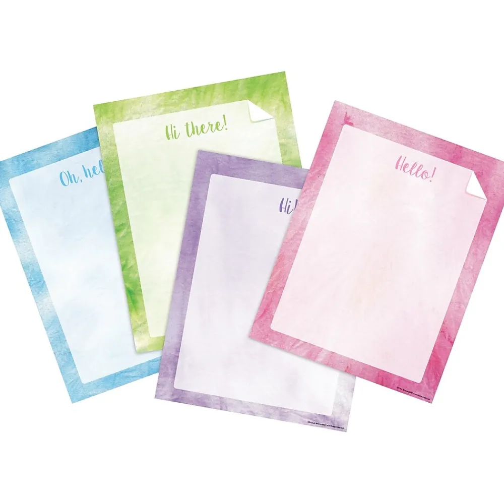 Classroom Paper*Barker Creek Tie-Dye and Ombré Computer Paper Set, 4 Designs, 200 Sheets/Set (4328)