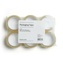 BASELINEâ„¢ Baseline Packaging Tape, 48 MM x 50 M, Clear, 6/PK