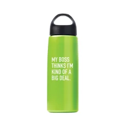 Baudville Luminous Plastic Water Bottle, 26 oz., 5/Pack (1370878MPK531)