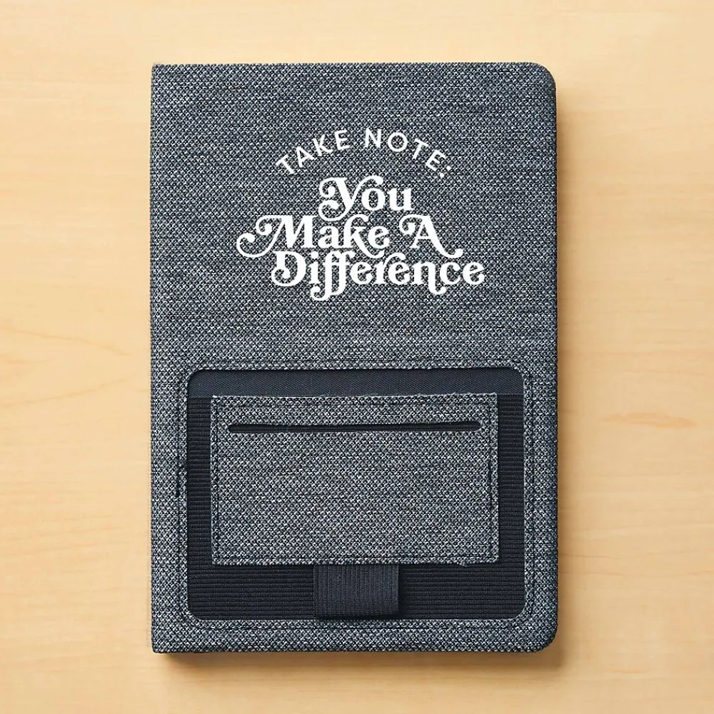 Journals|Baudville Sustainably Smart Hardcover Journal, 5" x 8", 80 Pages, 2/Pack (1393449P231)
