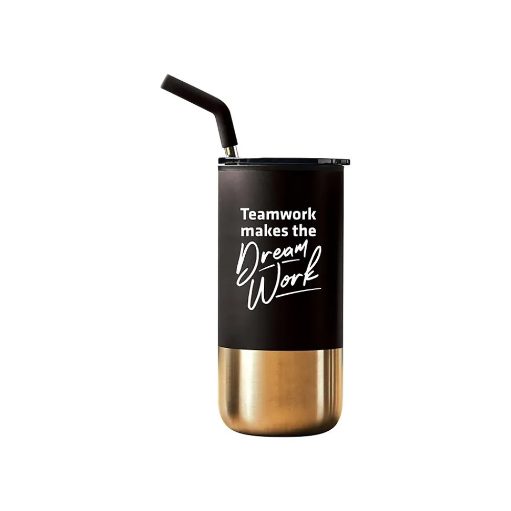 Tahoe Tumbler, Black/Gold, 16 oz. (93143)<Baudville Outlet