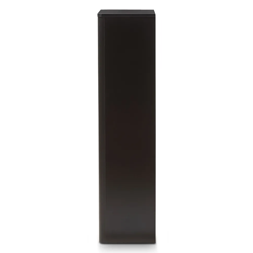 Storage Cabinets*Baxton Studio Cayla 47" High Shoe Cabinet, Black (2633-7712-STPL)
