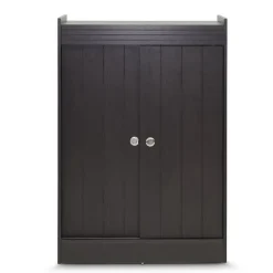Storage Cabinets*Baxton Studio Francois 45" High Wood Shoe-Rack Cabinet with Four Shelves, Espresso (2633-5377-STPL)