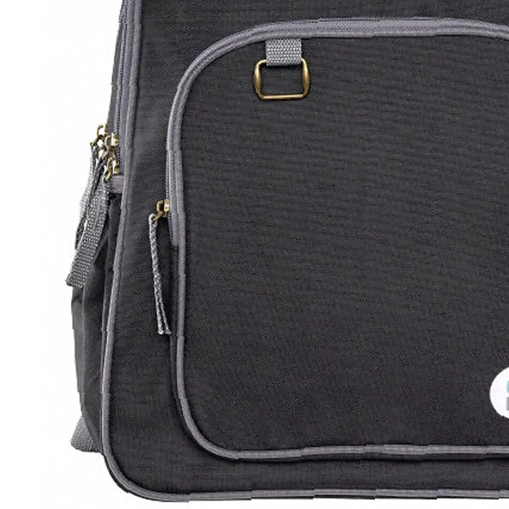 Bazic Raleigh Laptop Backpack, Large, Black (1112)