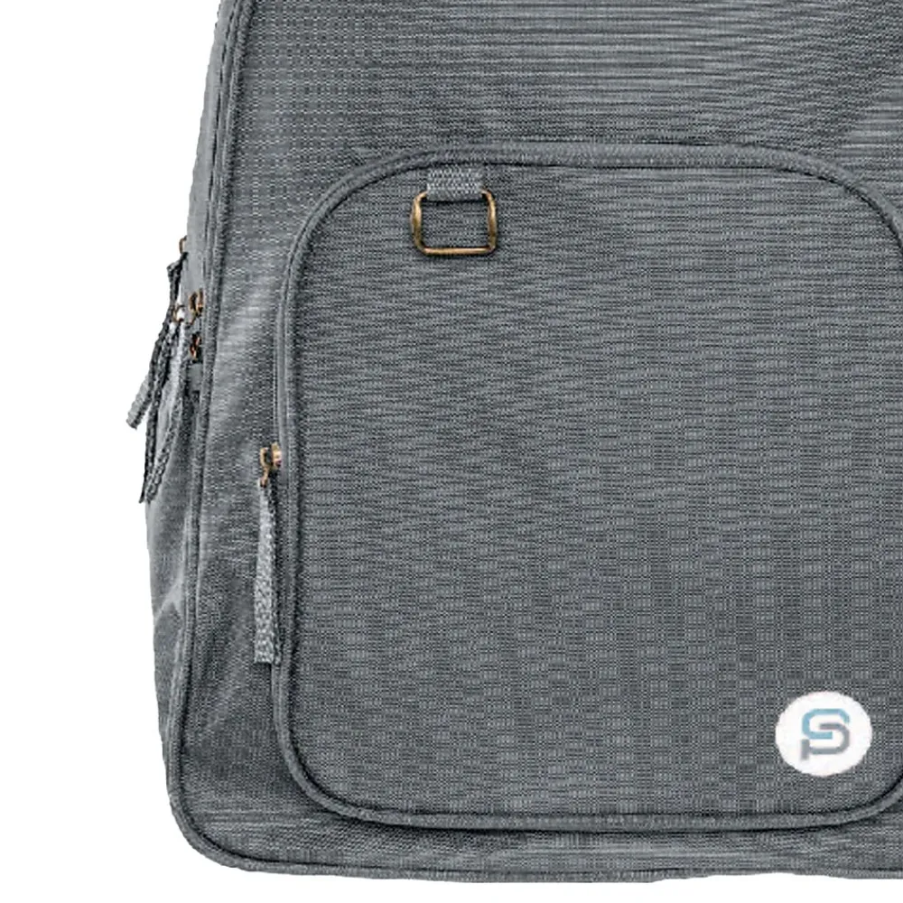 Bazic Raleigh Laptop Backpack, Large, Gray (1114)