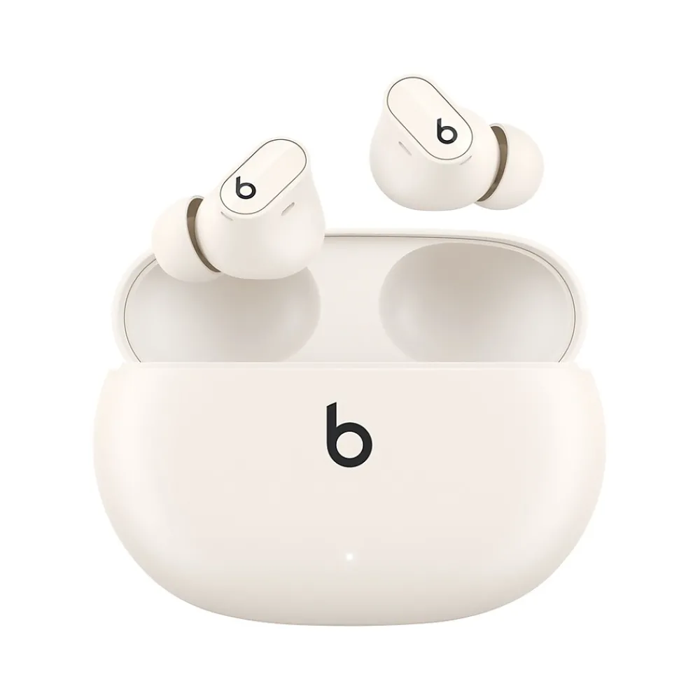 Studio Buds + True Wireless Active Noise Canceling Earbuds, Bluetooth, Ivory (MQLJ3LL/A)<Beats Discount