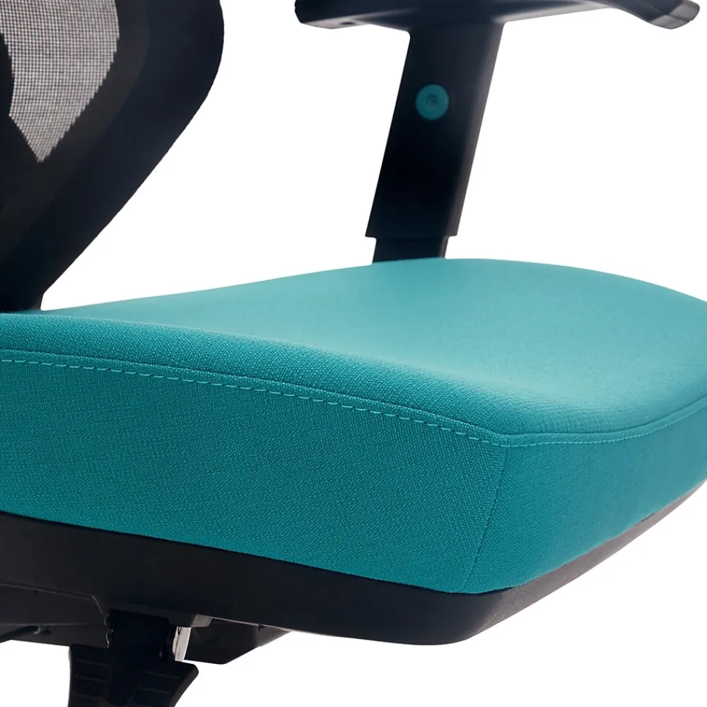 Ergonomic Chairs*Beautyrest Duo-EX Ergonomic Mesh Swivel Computer Chair, (60051-TEL) Teal