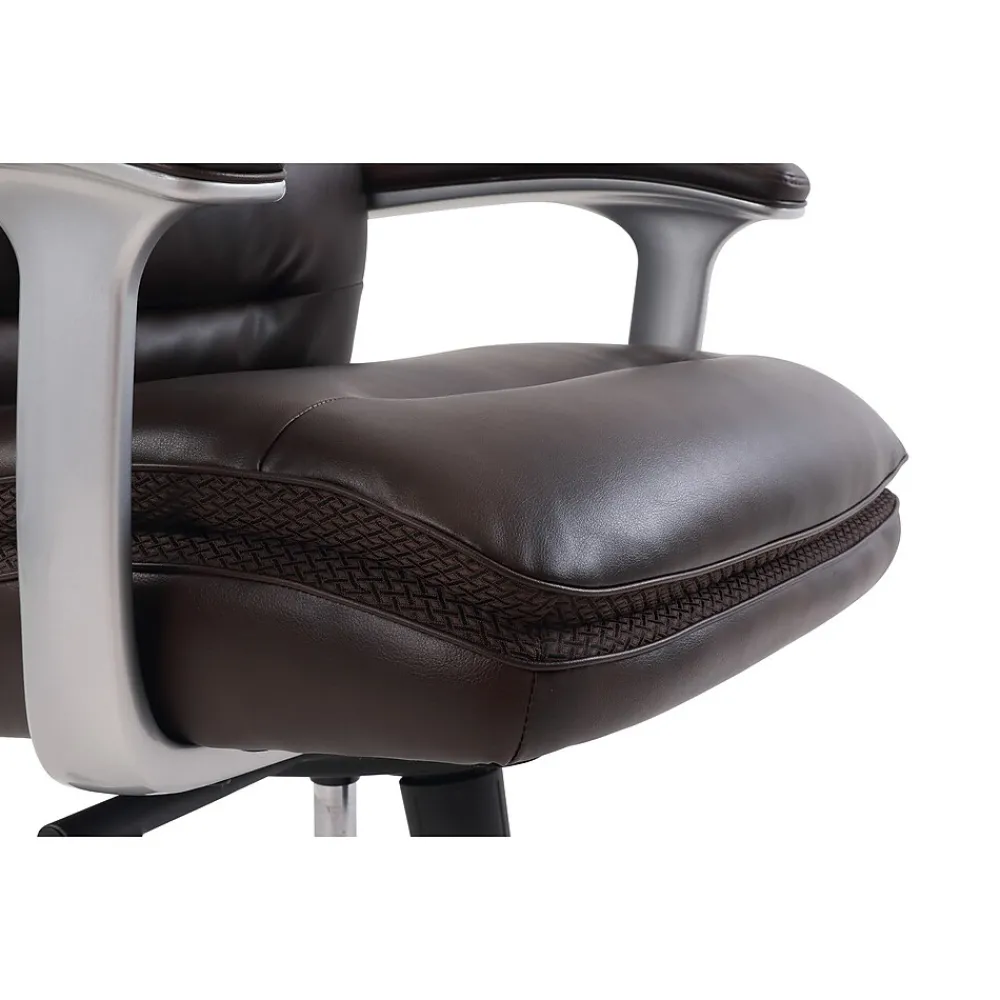 Office Chairs*Beautyrest Platinum Sofil Bonded Leather Executive Chair, (49404BR) Brown