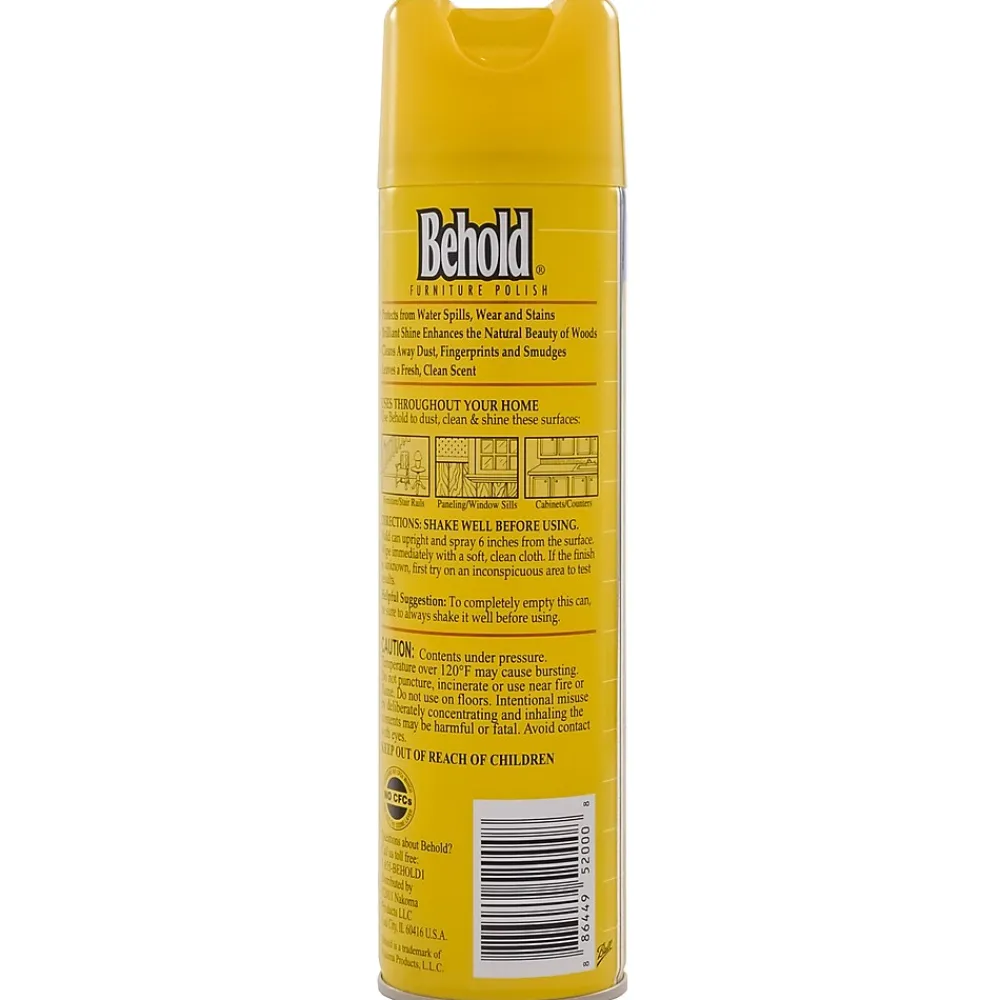 Furniture Polish, Lemon Scent, 12.5 Oz. (CB520009)<Behold Clearance