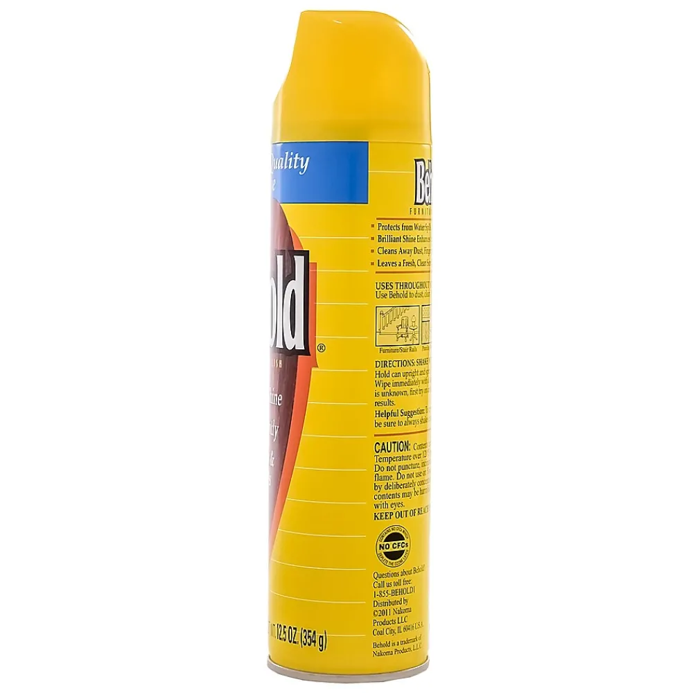 Furniture Polish, Lemon Scent, 12.5 Oz. (CB520009)<Behold Clearance