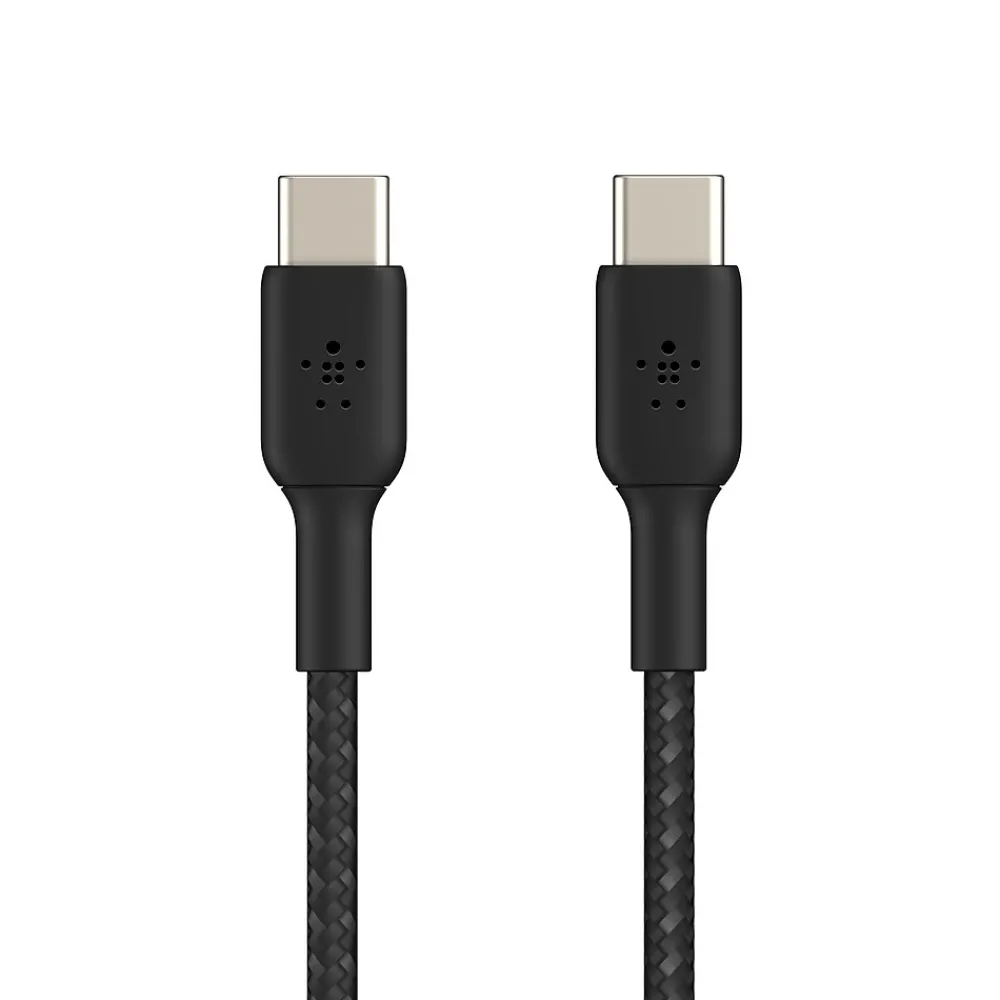 Belkin BOOST CHARGE Braided USB-C to USB-C Cable, 1m / 3.3 ft., Black