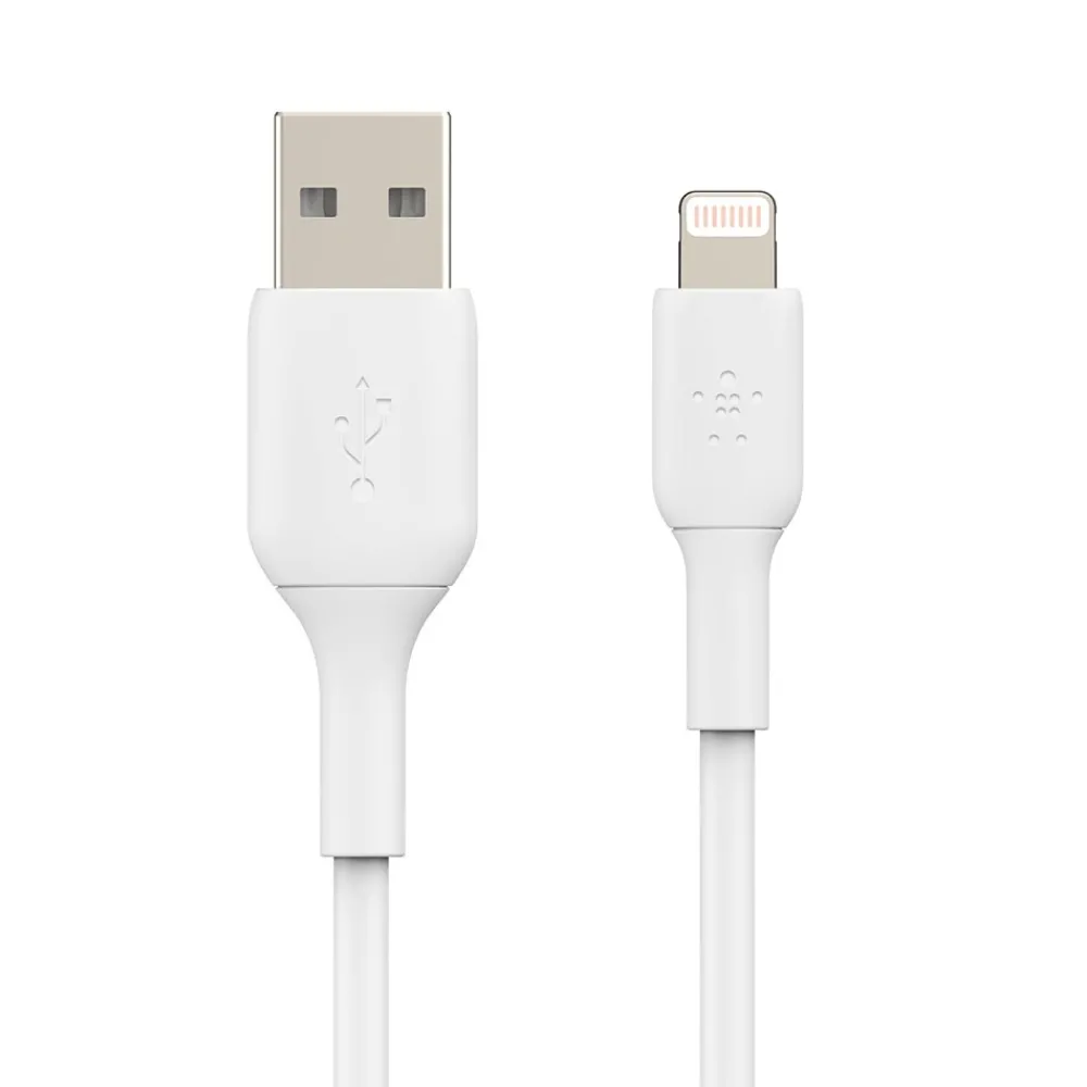 Belkin BOOST CHARGE Lightning to USB-A Cable, 15cm / 6", White