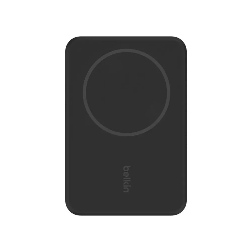BOOST CHARGE Magnetic Wireless Power Bank for iPhone 12/13/14, 5000mAh, Black (BPD004btBK)<Belkin New