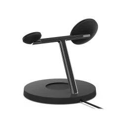 BOOST CHARGE PRO 3-in-1 Wireless Charger with MagSafe for iPhone 12, Black (WIZ009ttBK)<Belkin New