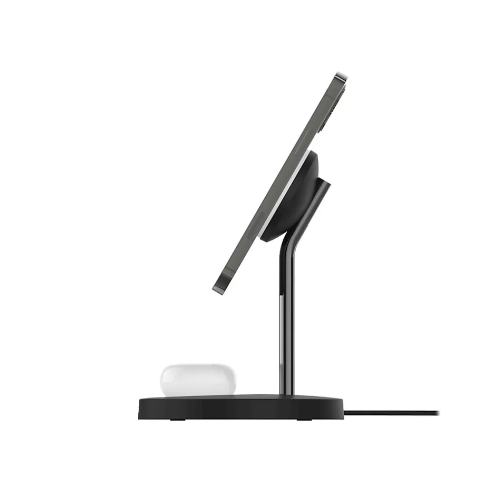 BOOST CHARGE PRO Wireless Charger with MagSafe for iPhone 12, Black (WIZ010TTBK)<Belkin Discount