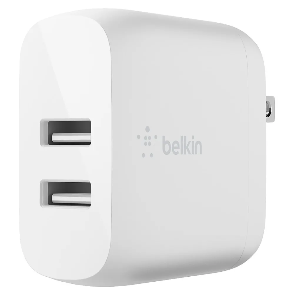BOOST CHARGE USB-A Wall Charger for Multiple Brands, White (WCD001dq1MWH)<Belkin