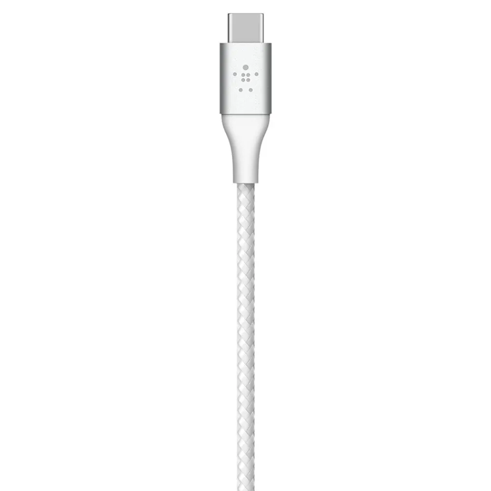 Belkin BOOSTCHARGE 3.3' USB A to USB C Power Cable, Male to Male, White (CAB002BT1MWH)