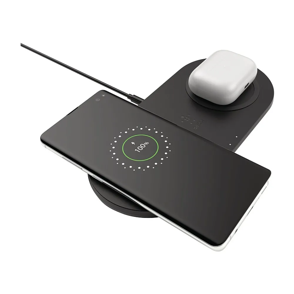 BoostCharge Dual Wireless Charging Pads, Black (WIZ002TTBK)<Belkin Outlet
