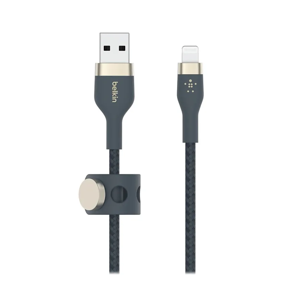 BOOST↑CHARGE PRO Flex Lightning to USB for iPhone/iPad/iPod Touch, Blue (CAA010bt2MBL)<Belkin Discount