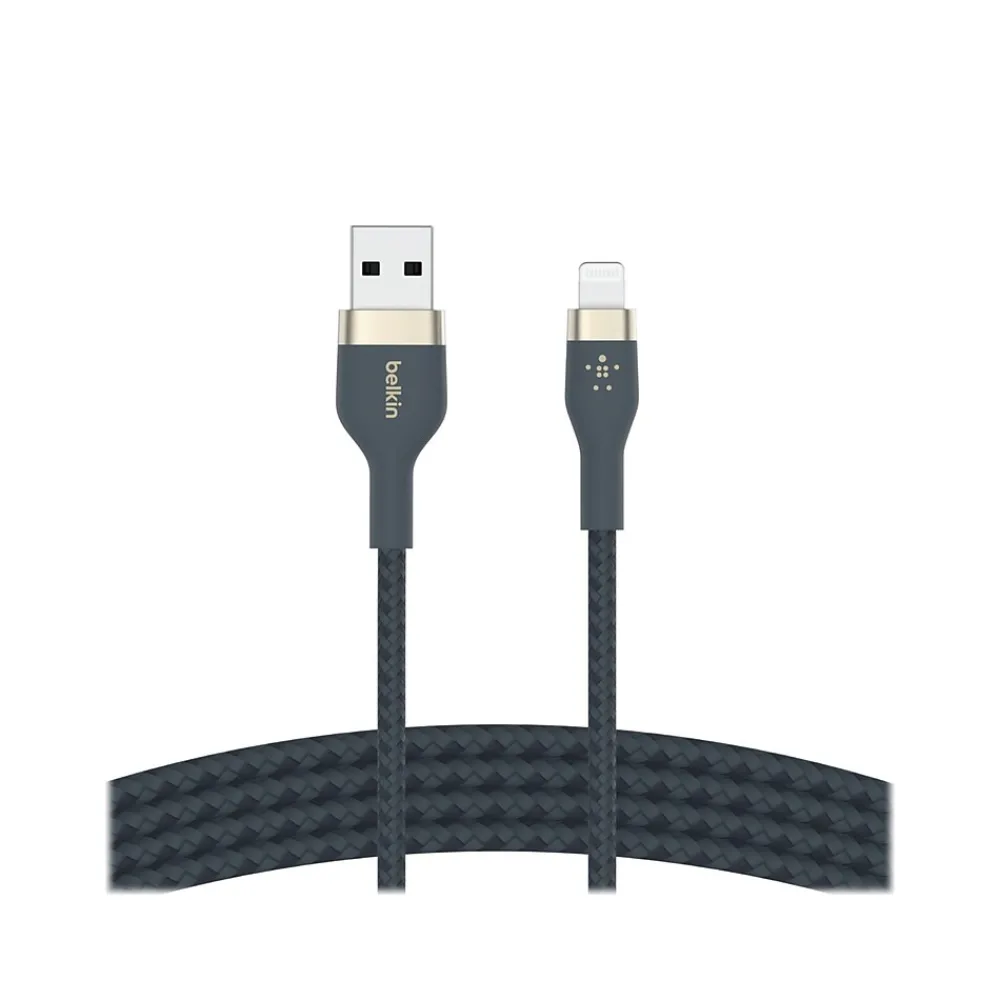 BOOST↑CHARGE PRO Flex Lightning to USB for iPhone/iPad/iPod Touch, Blue (CAA010bt2MBL)<Belkin Discount