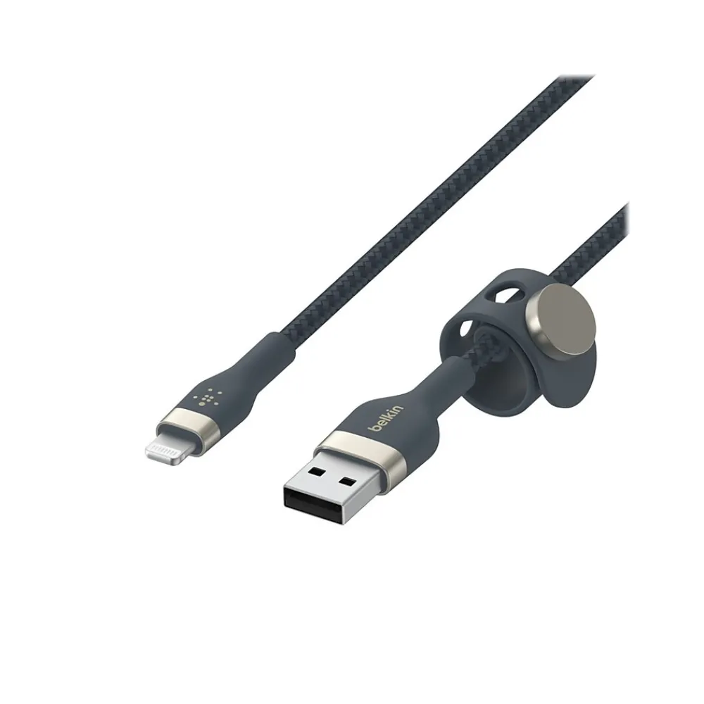 BOOST↑CHARGE PRO Flex Lightning to USB for iPhone/iPad/iPod Touch, Blue (CAA010bt2MBL)<Belkin Discount