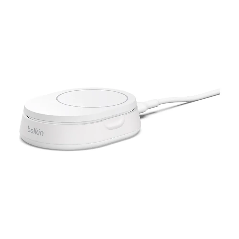 BoostCharge Pro Magnetic Wireless Charging Stand with Qi2 15W, White (WIA008ttWH)<Belkin Sale