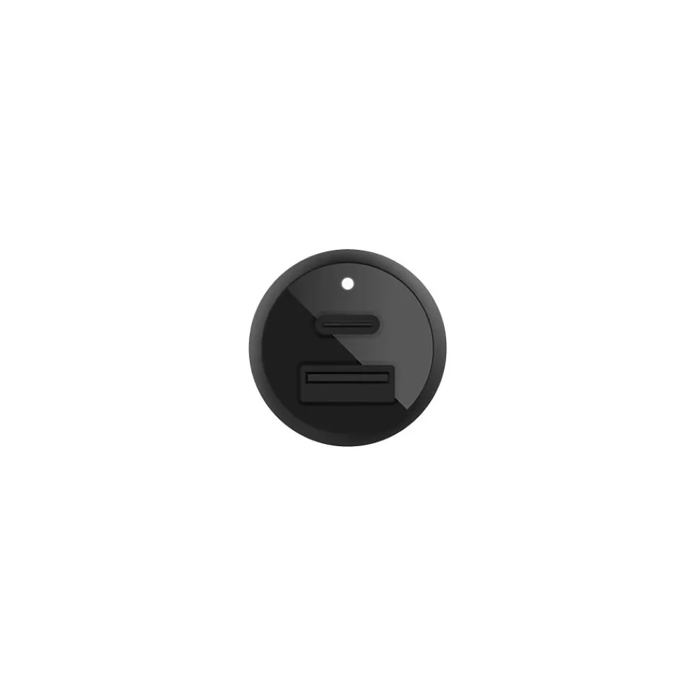 BoostCharge USB Car Charger for Portable, Black (CCB004btBK)<Belkin New