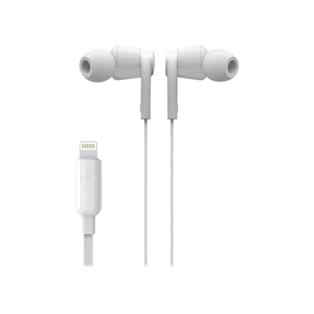 ROCKSTAR Stereo Headphones, White (G3H0001btWHT)<Belkin