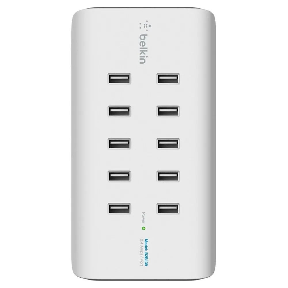 RockStar USB Charging Station for Most Smartphones, White (B2B139)<Belkin Clearance