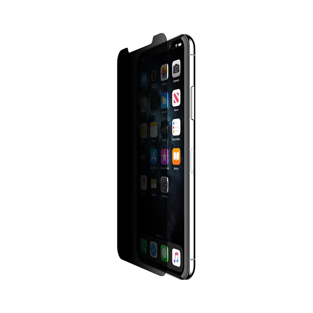 SCREENFORCE Tempered Glass Privacy Filter & Screen Protector for iPhone 11 Pro Max (OVA005ZZ)<Belkin New