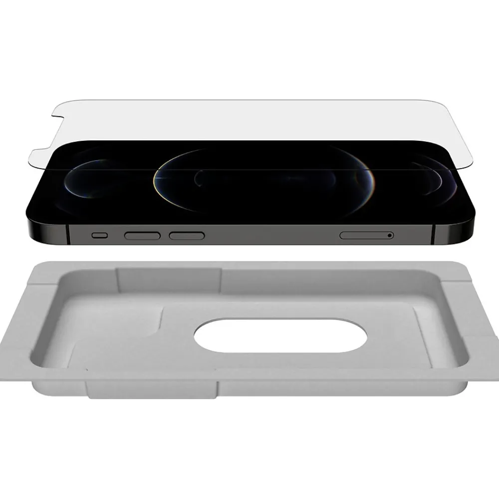 ScreenForce Tempered Glass Treated Screen Protector for iPhone 12/12 Pro (OVA021zz)<Belkin New