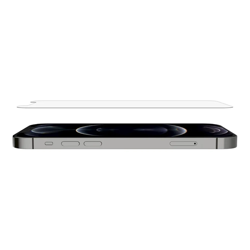 SCREENFORCE TemperedGlass Glass Screen Protector for iPhone 12/12 Pro (OVA037ZZ)<Belkin Best