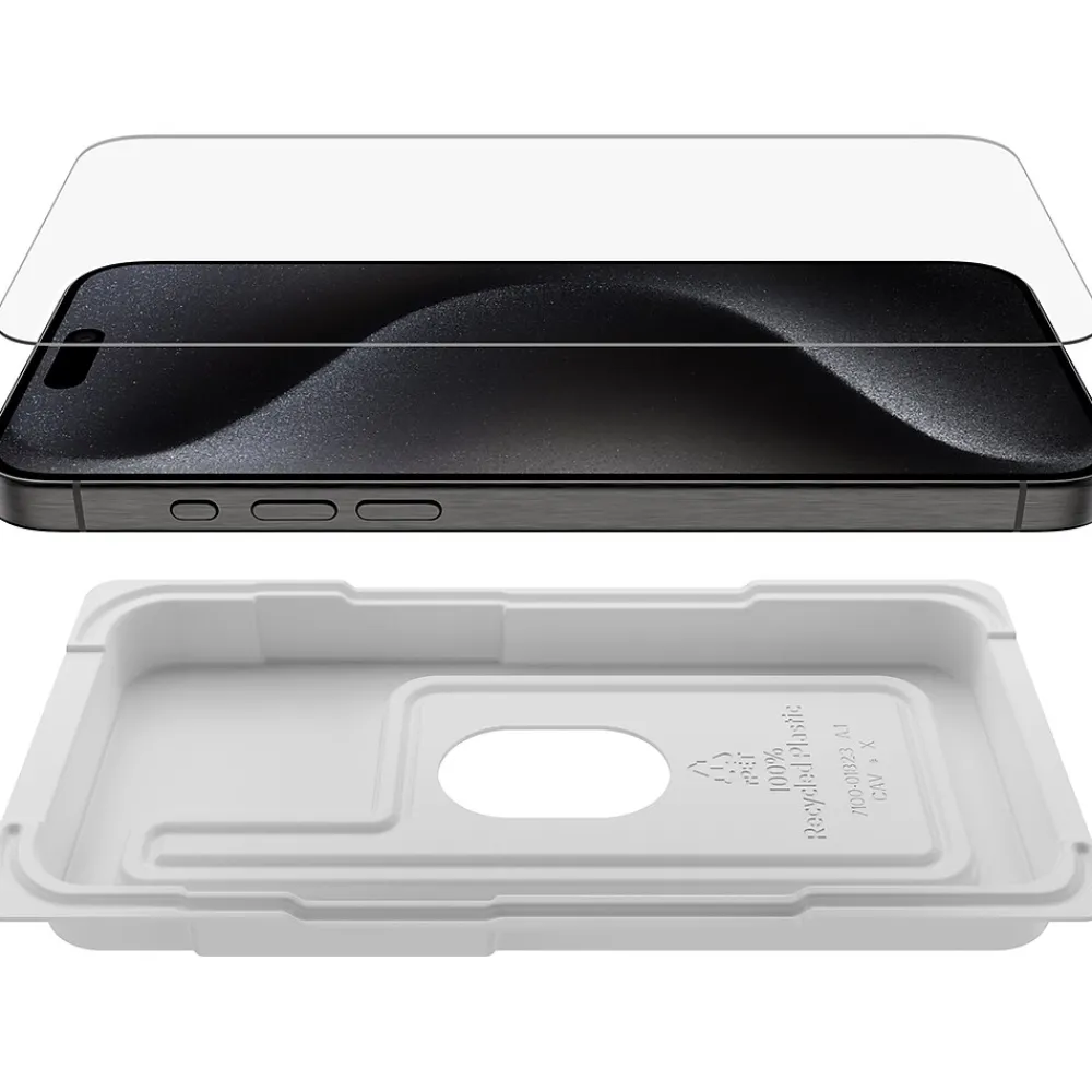 Belkin ScreenForce UltraGlass 2 Tempered Glass Screen Protector for iPhone 15 Pro Max (OVA134zz)
