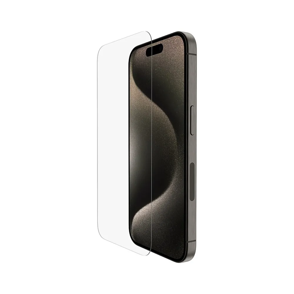 Belkin ScreenForce UltraGlass 2 Tempered Glass Screen Protector for iPhone 15 Pro (OVA133zz)