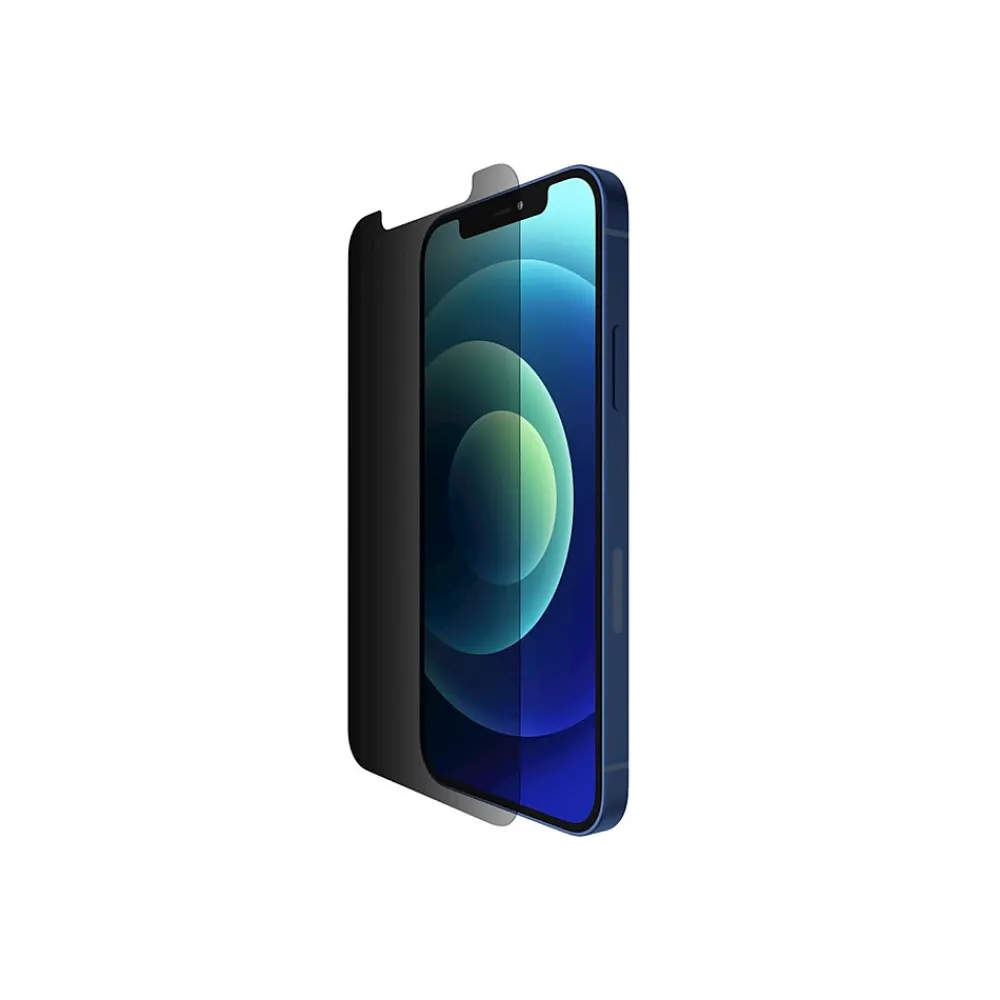 SCSCREENFORCE Tempered Glass Privacy Filter & Screen Protector for iPhone 12/12 Pro (OVA029ZZ)<Belkin Sale