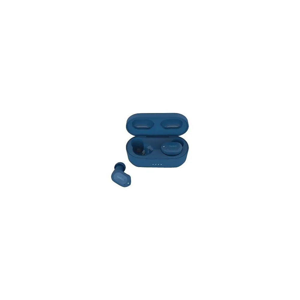 SoundForm Wireless Active Noise Canceling Earbuds Headphones, Bluetooth, Blue (AUC005BTBL)<Belkin Clearance