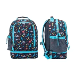 Kids Prints Dinosaur Backpack with Lunch Box, Multicolor (BGBKPAK-DNO)<bentgo Best