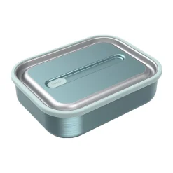 bentgo MicroSteel Lunch Box, Aqua, 41 oz. (BGSTLCH-AQ)